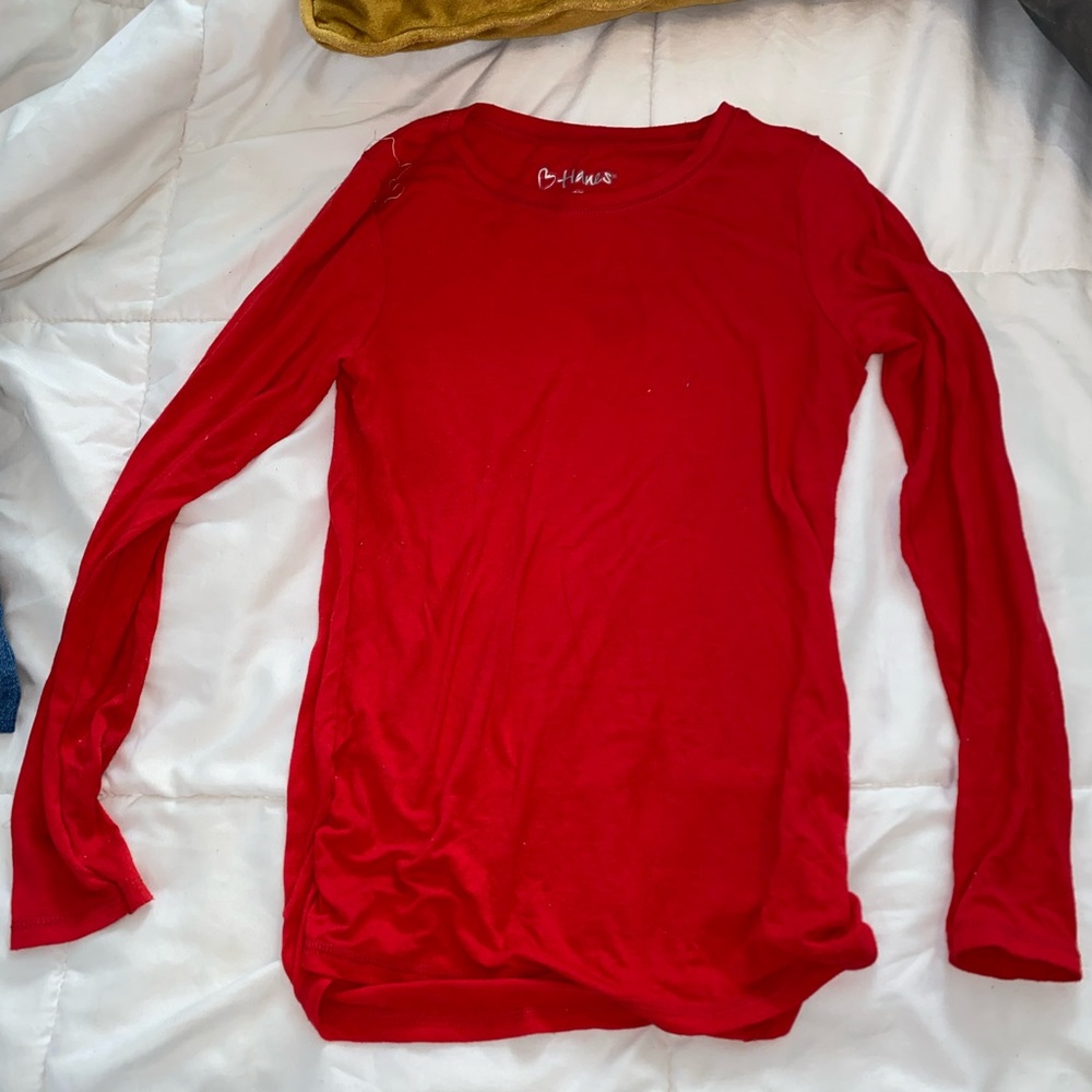 Red Longsleeve Basic tee